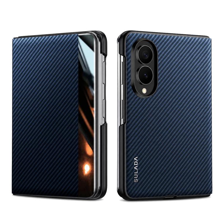 Custodia per telefono in pelle SULADA Kevlar 600D con texture e finestra, ideale per smartphone., For Galaxy Z Fold8 5G, For Galaxy Z Fold8 Ultra 5G