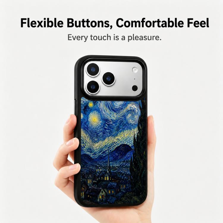 Custodia magnetica in silicone per telefono con stampa colorata, For iPhone 17 Pro Max