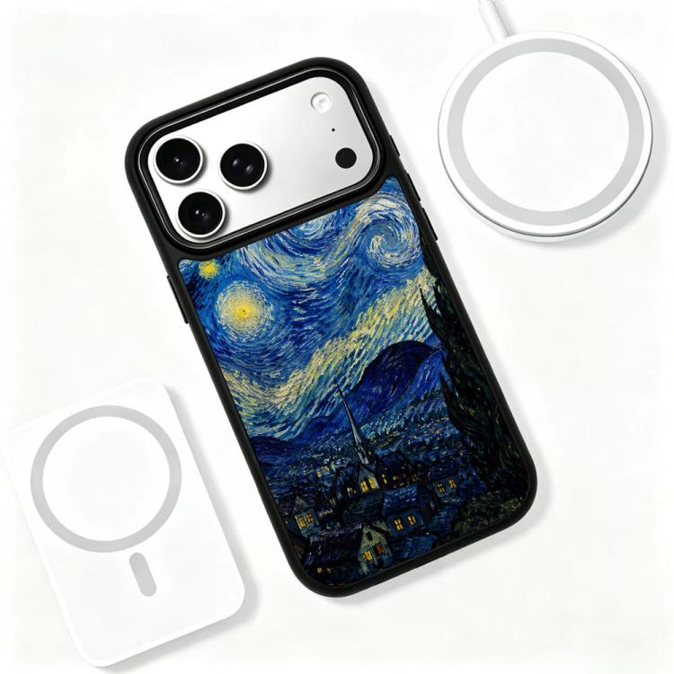 Custodia magnetica in silicone per telefono con stampa colorata, For iPhone 17 Pro Max