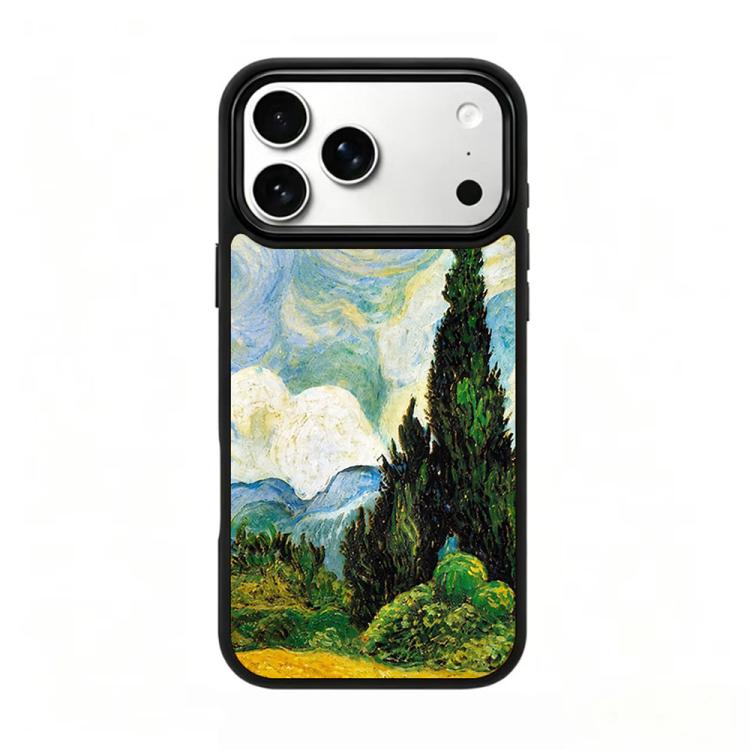 Custodia magnetica in silicone per telefono con stampa colorata, For iPhone 17 Pro Max