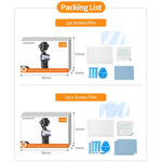 Pellicola protettiva in vetro temperato Sunnylife per DJI Osmo Pocket 4P / 4 / 3, Screen & Remote Film 2 Sets, Screen & Remote Film, Screen Film 2pcs, Screen Film