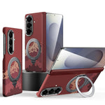 Custodia per telefono SULADA con texture a griglia di pixel in Kevlar e supporto magnetico girevole., For Galaxy Z Fold8 5G, For Galaxy Z Fold8 Ultra 5G, For Galaxy Z Fold7 5G