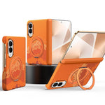 Custodia per telefono SULADA con texture a griglia di pixel in Kevlar e supporto magnetico girevole., For Galaxy Z Fold8 5G, For Galaxy Z Fold8 Ultra 5G, For Galaxy Z Fold7 5G