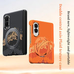 Custodia per telefono SULADA con texture a griglia di pixel in Kevlar e supporto magnetico girevole., For Galaxy Z Fold8 5G, For Galaxy Z Fold8 Ultra 5G, For Galaxy Z Fold7 5G