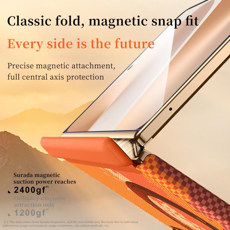 Custodia per telefono SULADA con texture a griglia di pixel in Kevlar e supporto magnetico girevole., For Galaxy Z Fold8 5G, For Galaxy Z Fold8 Ultra 5G, For Galaxy Z Fold7 5G