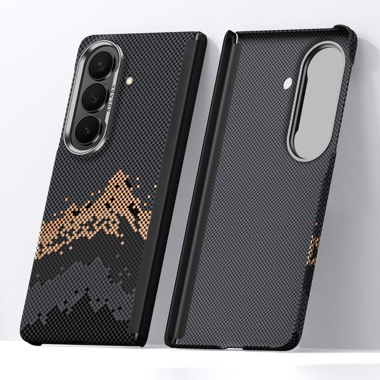 Custodia per telefono SULADA con texture a griglia di pixel in Kevlar e sensazione al tatto simile alla pelle., For Galaxy Z Fold8 5G, For Galaxy Z Fold8 Ultra 5G, For Galaxy Z Fold7 5G