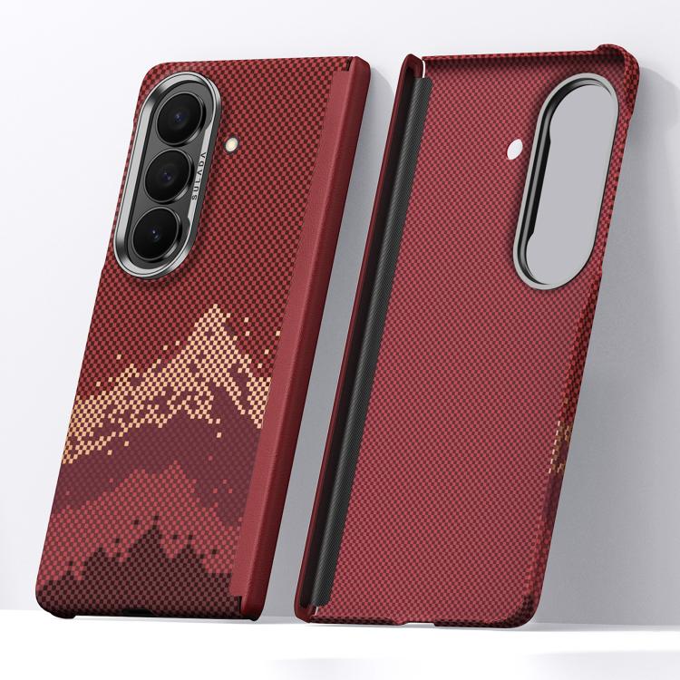 Custodia per telefono SULADA con texture a griglia di pixel in Kevlar e sensazione al tatto simile alla pelle., For Galaxy Z Fold8 5G, For Galaxy Z Fold8 Ultra 5G, For Galaxy Z Fold7 5G