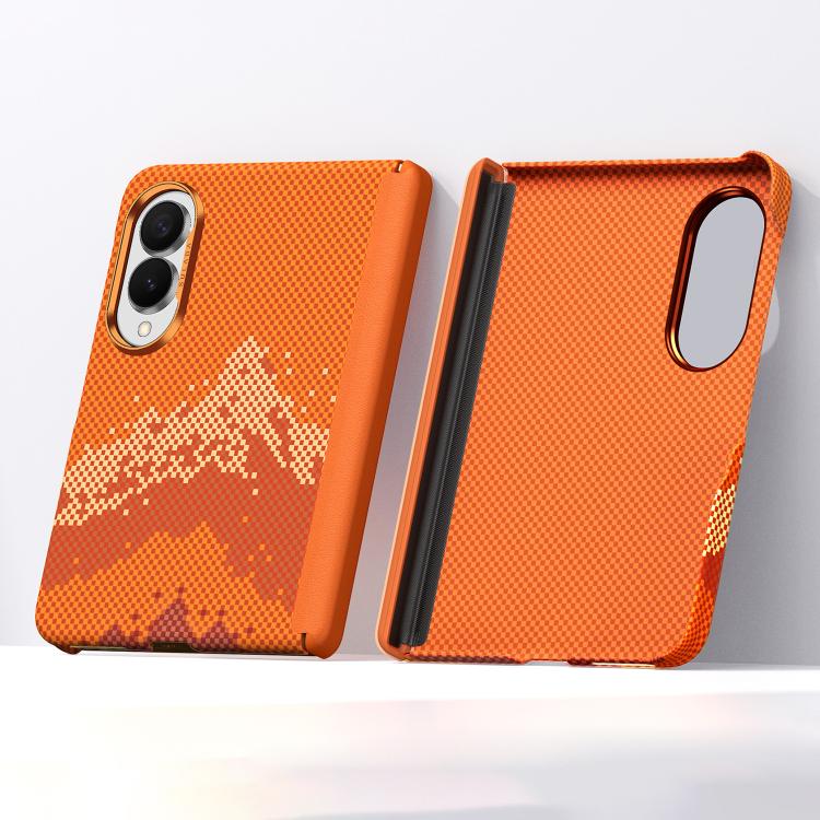 Custodia per telefono SULADA con texture a griglia di pixel in Kevlar e sensazione al tatto simile alla pelle., For Galaxy Z Fold8 5G, For Galaxy Z Fold8 Ultra 5G, For Galaxy Z Fold7 5G