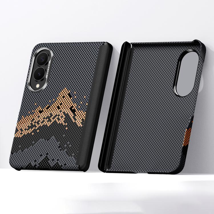Custodia per telefono SULADA con texture a griglia di pixel in Kevlar e sensazione al tatto simile alla pelle., For Galaxy Z Fold8 5G, For Galaxy Z Fold8 Ultra 5G, For Galaxy Z Fold7 5G