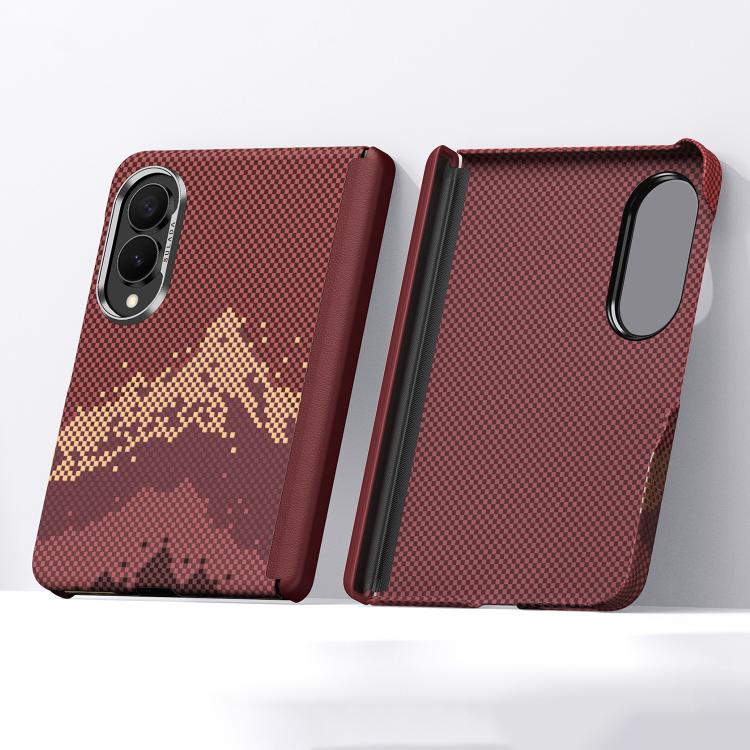 Custodia per telefono SULADA con texture a griglia di pixel in Kevlar e sensazione al tatto simile alla pelle., For Galaxy Z Fold8 5G, For Galaxy Z Fold8 Ultra 5G, For Galaxy Z Fold7 5G