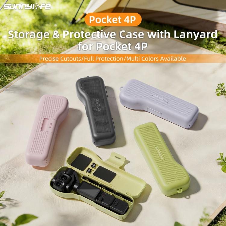 Sunnylife - Protezione per fotocamera gimbal con cordino, custodia protettiva antiurto e scatola di conservazione, For DJI Osmo Pocket 4P