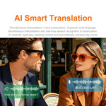 Occhiali intelligenti XK One Pro con intelligenza artificiale per la traduzione automatica, fotocamera HD da 8 MP, registrazione video, trasmissione Wi-Fi e assistente vocale AI., 8MP Camera