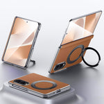 Custodia per telefono SULADA in pelle pieno fiore con supporto magnetico MagSafe., For Galaxy Z Fold8 5G, For Galaxy Z Fold8 Ultra 5G