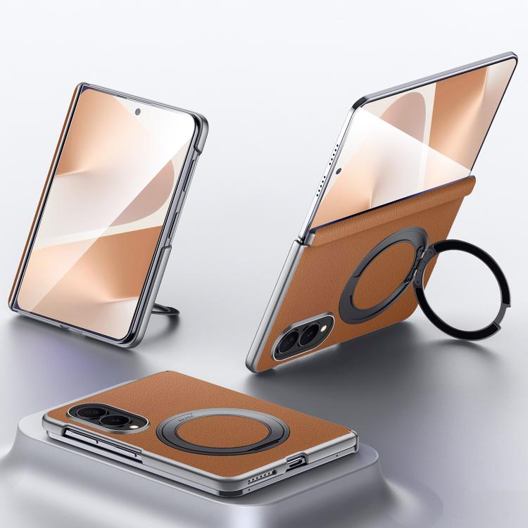 Custodia per telefono SULADA in pelle pieno fiore con supporto magnetico MagSafe., For Galaxy Z Fold8 5G, For Galaxy Z Fold8 Ultra 5G