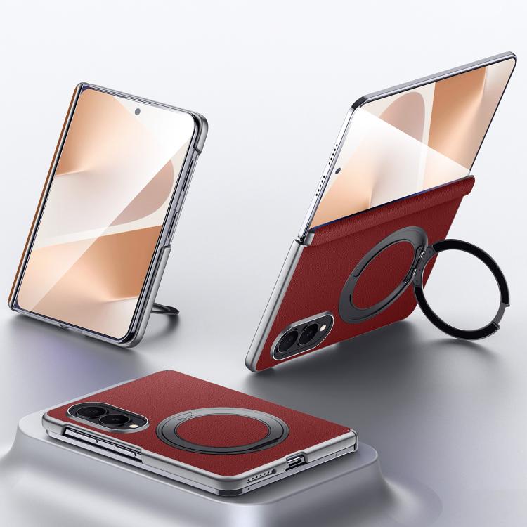 Custodia per telefono SULADA in pelle pieno fiore con supporto magnetico MagSafe., For Galaxy Z Fold8 5G, For Galaxy Z Fold8 Ultra 5G
