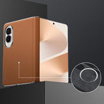 Custodia per telefono SULADA senza cornice, in pelle bovina con strato superiore superiore., For Galaxy Z Fold8 5G, For Galaxy Z Fold8 Ultra 5G