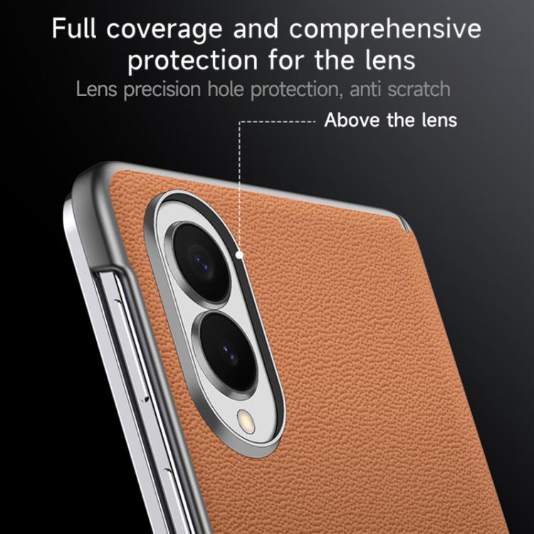 Custodia per telefono SULADA senza cornice, in pelle bovina con strato superiore superiore., For Galaxy Z Fold8 5G, For Galaxy Z Fold8 Ultra 5G