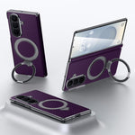 Custodia per telefono SULADA con texture in Kevlar e supporto magnetico MagSafe., For Galaxy Z Fold8 5G, For Galaxy Z Fold8 Ultra 5G