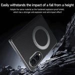 Custodia per telefono SULADA con texture in Kevlar e supporto magnetico MagSafe., For Galaxy Z Fold8 5G, For Galaxy Z Fold8 Ultra 5G