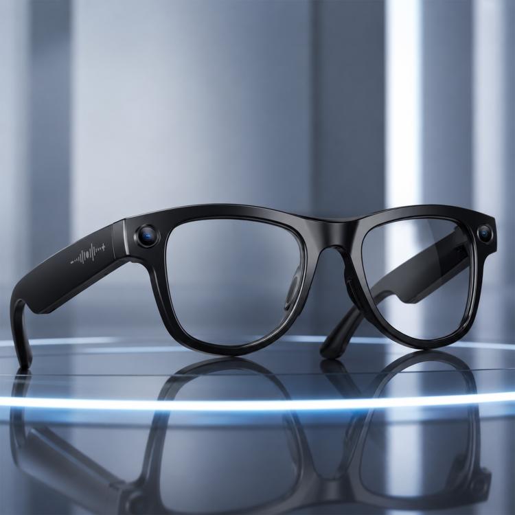Occhiali intelligenti AI M02X Pro Max con fotocamera HD da 8 MP, registrazione video, trasmissione Wi-Fi e assistente vocale AI., Sunglasses + Anti Blue Light Lens, Gradient Lenses
