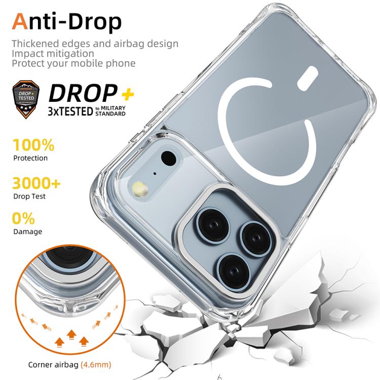 Custodia per telefono ibrida in PC e TPU antiurto con magnete., For iPhone 17 Pro Max, For iPhone 17 Pro, For iPhone 17, For iPhone Air
