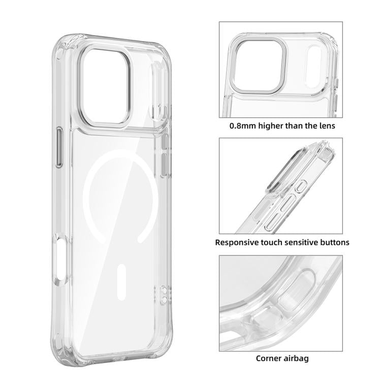 Custodia per telefono ibrida in PC e TPU antiurto con magnete., For iPhone 17 Pro Max, For iPhone 17 Pro, For iPhone 17, For iPhone Air
