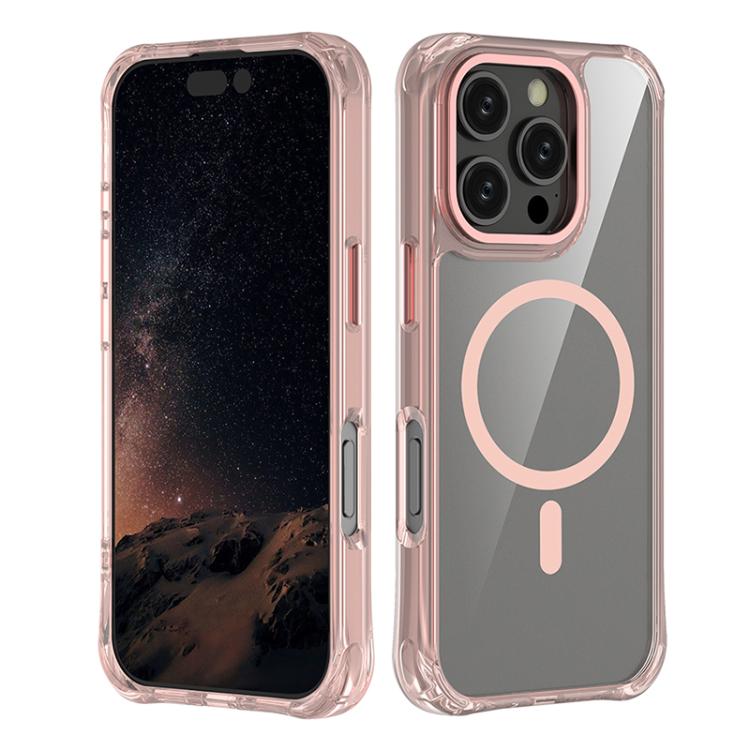 Custodia per telefono ibrida in PC e TPU antiurto con magnete., For iPhone 16 Pro Max, For iPhone 16 Pro, For iPhone 16 Plus, For iPhone 16