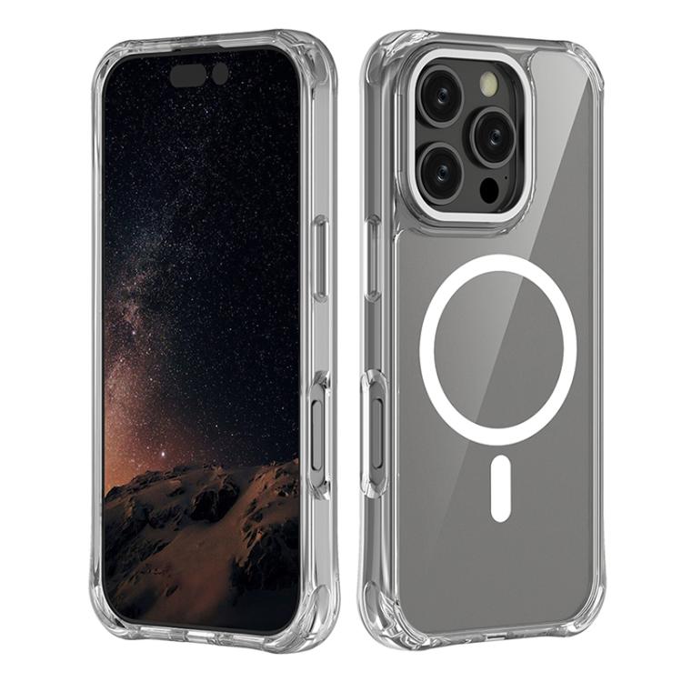 Custodia per telefono ibrida in PC e TPU antiurto con magnete., For iPhone 16 Pro Max, For iPhone 16 Pro, For iPhone 16 Plus, For iPhone 16