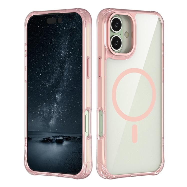 Custodia per telefono ibrida in PC e TPU antiurto con magnete., For iPhone 16 Pro Max, For iPhone 16 Pro, For iPhone 16 Plus, For iPhone 16