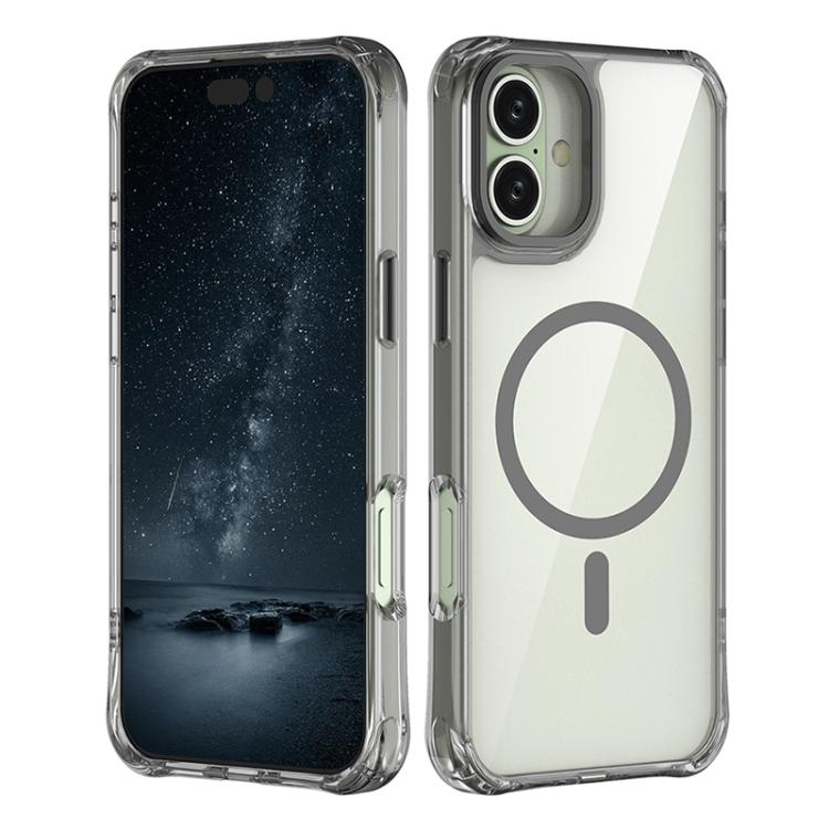 Custodia per telefono ibrida in PC e TPU antiurto con magnete., For iPhone 16 Pro Max, For iPhone 16 Pro, For iPhone 16 Plus, For iPhone 16