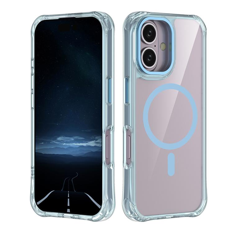 Custodia per telefono ibrida in PC e TPU antiurto con magnete., For iPhone 16 Pro Max, For iPhone 16 Pro, For iPhone 16 Plus, For iPhone 16