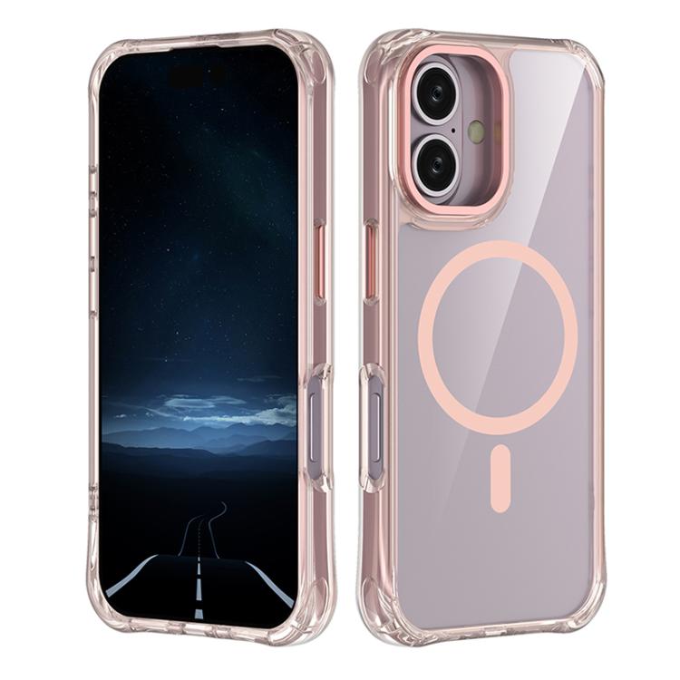 Custodia per telefono ibrida in PC e TPU antiurto con magnete., For iPhone 16 Pro Max, For iPhone 16 Pro, For iPhone 16 Plus, For iPhone 16