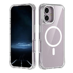 Custodia per telefono ibrida in PC e TPU antiurto con magnete., For iPhone 16 Pro Max, For iPhone 16 Pro, For iPhone 16 Plus, For iPhone 16