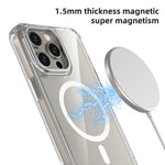 Custodia per telefono ibrida in PC e TPU antiurto con magnete., For iPhone 15 Pro Max, For iPhone 15 Pro