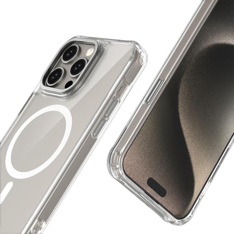 Custodia per telefono ibrida in PC e TPU antiurto con magnete., For iPhone 15 Pro Max, For iPhone 15 Pro