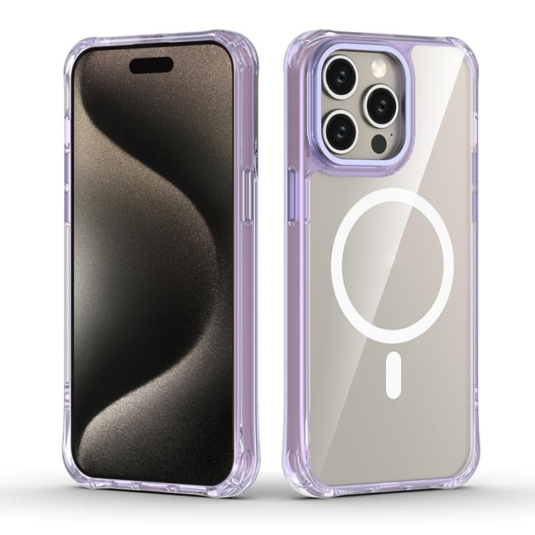 Custodia per telefono ibrida in PC e TPU antiurto con magnete., For iPhone 15 Pro Max, For iPhone 15 Pro