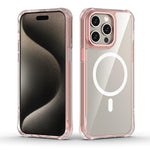 Custodia per telefono ibrida in PC e TPU antiurto con magnete., For iPhone 15 Pro Max, For iPhone 15 Pro