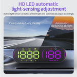 Display GPS per auto G26, display head-up con tachimetro e supporto a ventosa, G26