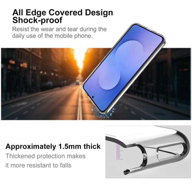 Custodia per telefono in TPU trasparente e antiurto serie imak UX-10, For Galaxy S26 FE 5G