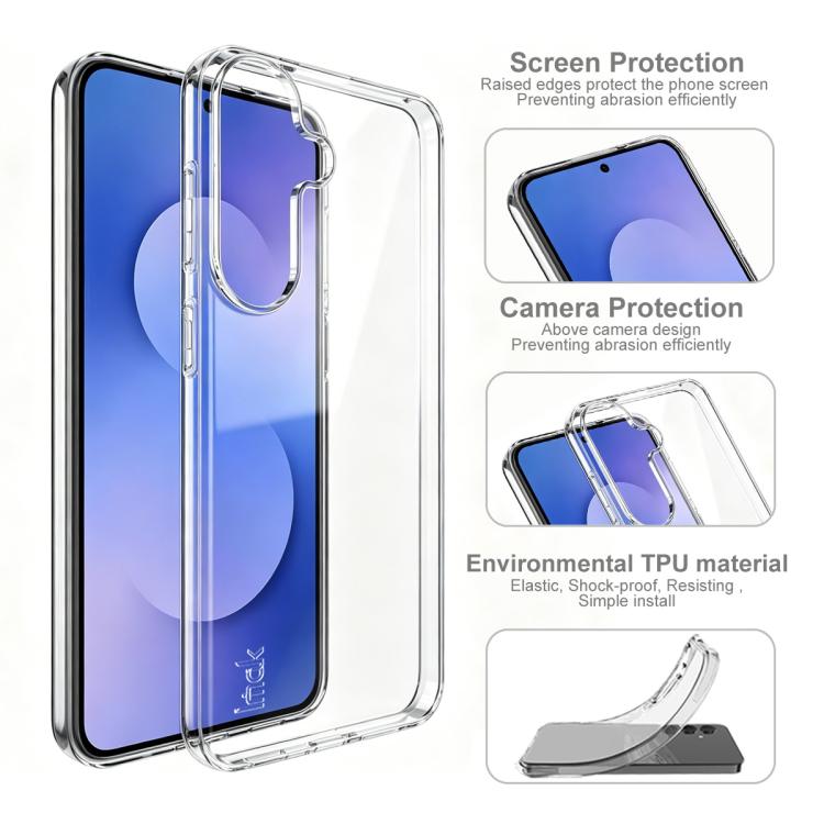 Custodia per telefono in TPU trasparente e antiurto serie imak UX-10, For Galaxy S26 FE 5G