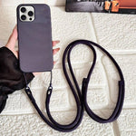 Custodia magnetica per telefono con texture in tessuto tecnico e tracolla., For iPhone 15 Pro Max, For iPhone 15 Pro, For iPhone 15 Plus, For iPhone 15