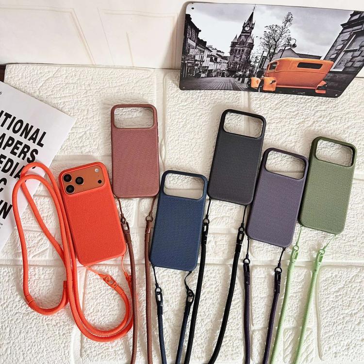 Custodia magnetica per telefono con texture in tessuto tecnico e tracolla., For iPhone 14 Plus, For iPhone 14, For iPhone 14 Pro, For iPhone 14 Pro Max