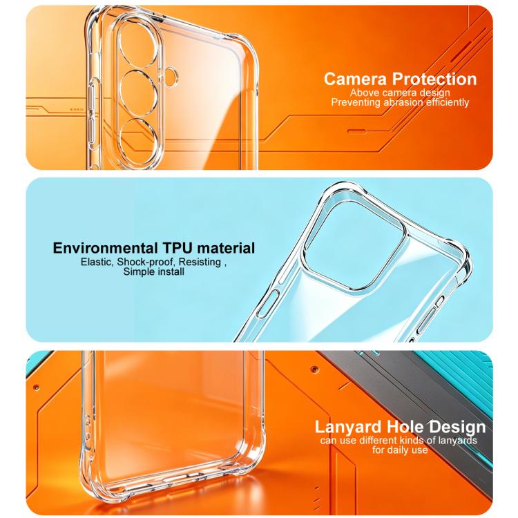 Custodia per telefono Imak antiurto con airbag in TPU, For Galaxy S26 FE 5G