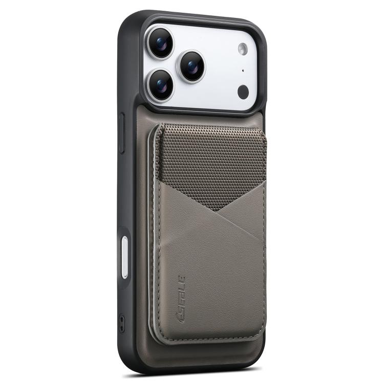 ESEBLE E6 Custodia per telefono con porta carte rimovibile in ecopelle vegana, magnetica e con protezione RFID., For iPhone 17 Pro Max, For iPhone 17 Pro, For iPhone 17, For iPhone Air, For iPhone 16 Pro Max, For iPhone 16 Pro