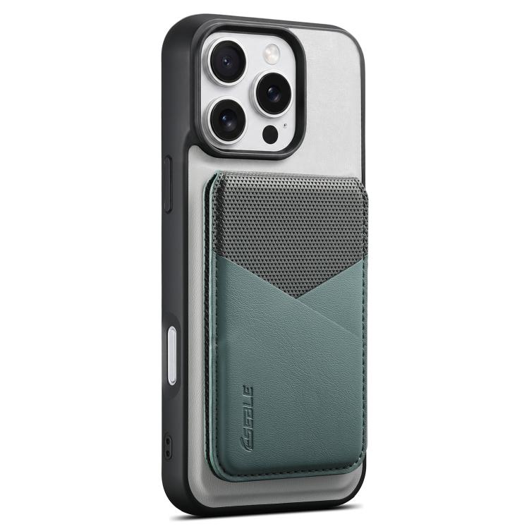 ESEBLE E6 Custodia per telefono con porta carte rimovibile in ecopelle vegana, magnetica e con protezione RFID., For iPhone 17 Pro Max, For iPhone 17 Pro, For iPhone 17, For iPhone Air, For iPhone 16 Pro Max, For iPhone 16 Pro