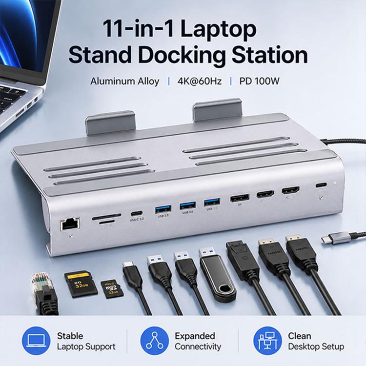 BYL-2601 Supporto multifunzione 11 in 1 per laptop con docking station