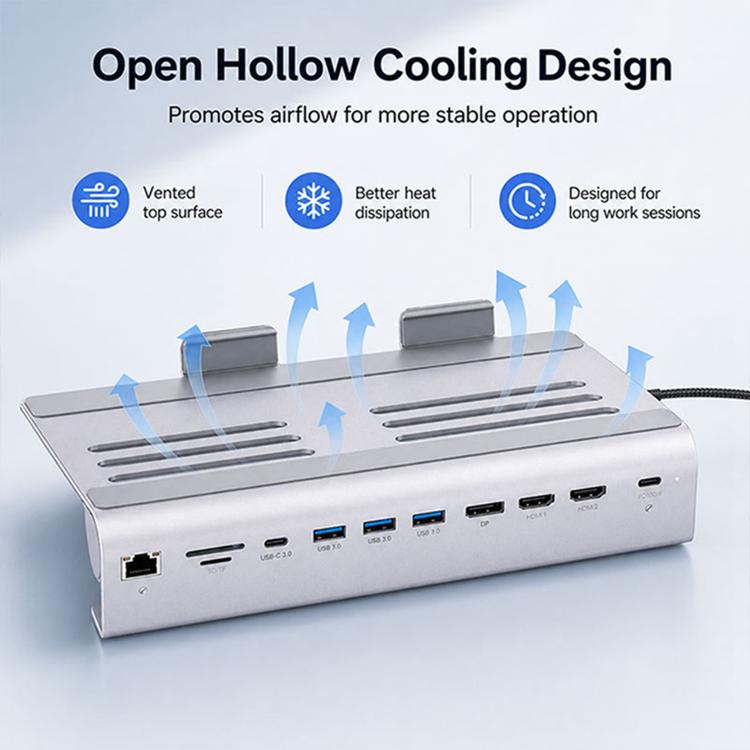 BYL-2601 Supporto multifunzione 11 in 1 per laptop con docking station