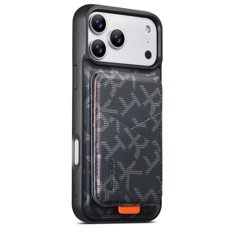ESEBLE E5 - Porta carte staccabile con motivo a lettere, custodia magnetica RFID per telefono, For iPhone 17 Pro Max, For iPhone 17 Pro, For iPhone 17, For iPhone 16 Pro Max, For iPhone 16 Pro, For iPhone 16