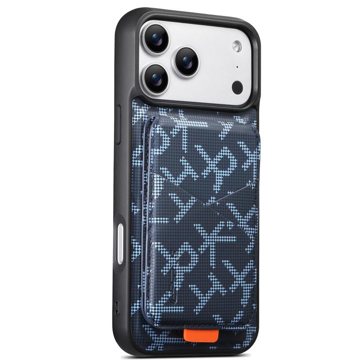ESEBLE E5 - Porta carte staccabile con motivo a lettere, custodia magnetica RFID per telefono, For iPhone 17 Pro Max, For iPhone 17 Pro, For iPhone 17, For iPhone 16 Pro Max, For iPhone 16 Pro, For iPhone 16