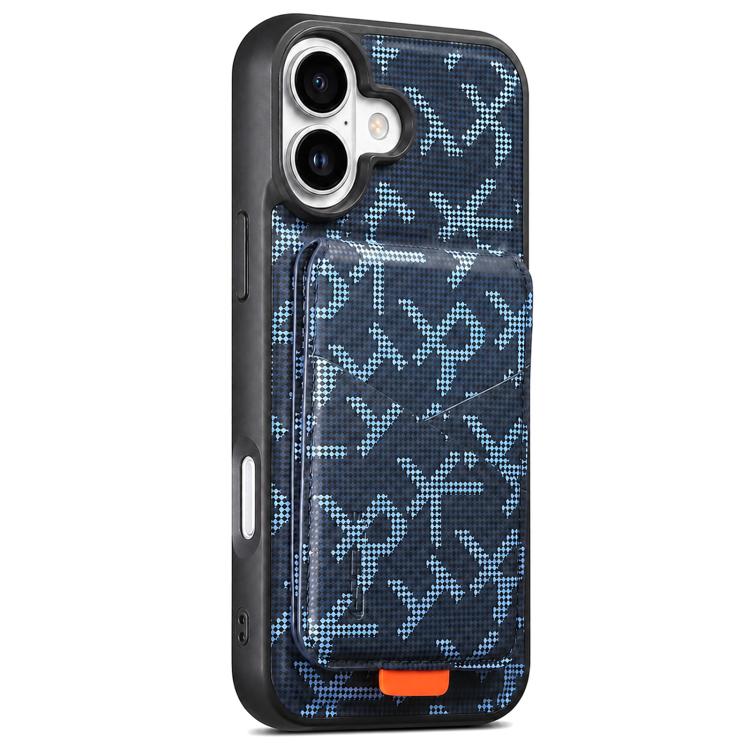 ESEBLE E5 - Porta carte staccabile con motivo a lettere, custodia magnetica RFID per telefono, For iPhone 17 Pro Max, For iPhone 17 Pro, For iPhone 17, For iPhone 16 Pro Max, For iPhone 16 Pro, For iPhone 16
